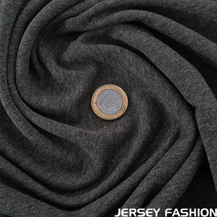 Sweatshirt stretch en coton gris foncé