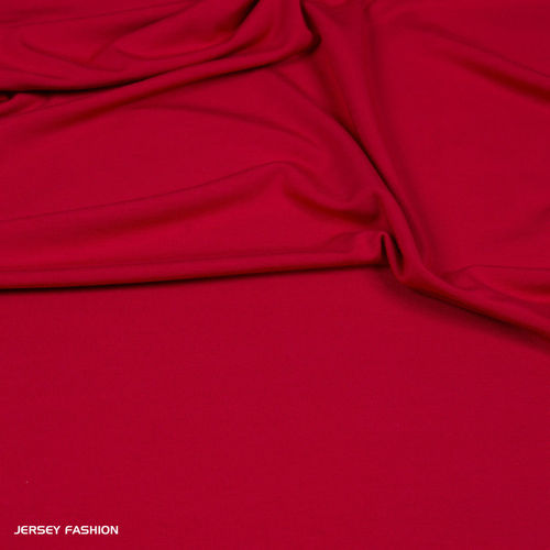 Tissu jersey viscose rouge moyen - Hilco