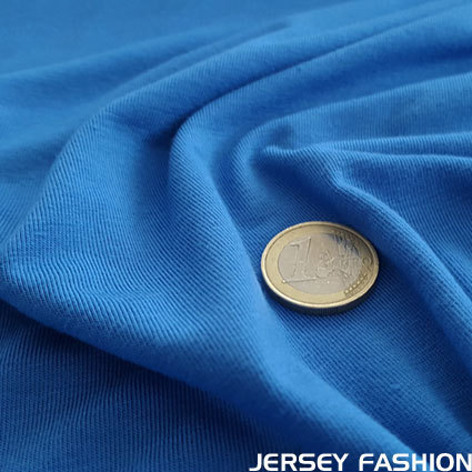 Tissu jersey en bambou bleu saphir - Toptex