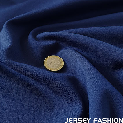 Jersey lourd bi-élastique bleu jeans foncé