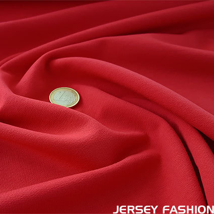 Sweatshirt stretch en coton rouge