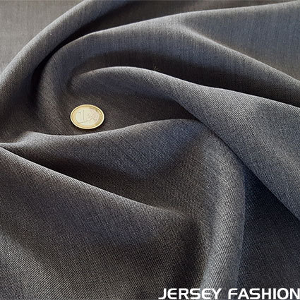 Wool gabardine middle grey | Remnant piece 150cm