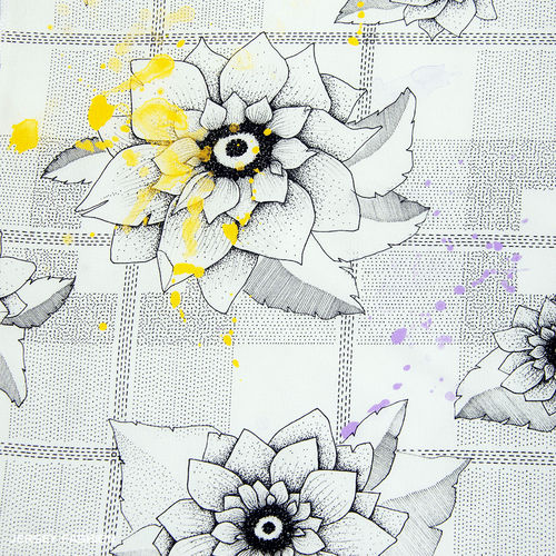 Woven viscose fabric "Botanical Blossom" - Hilco