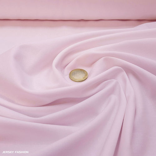 Tissu popeline coton rose doux - Toptex