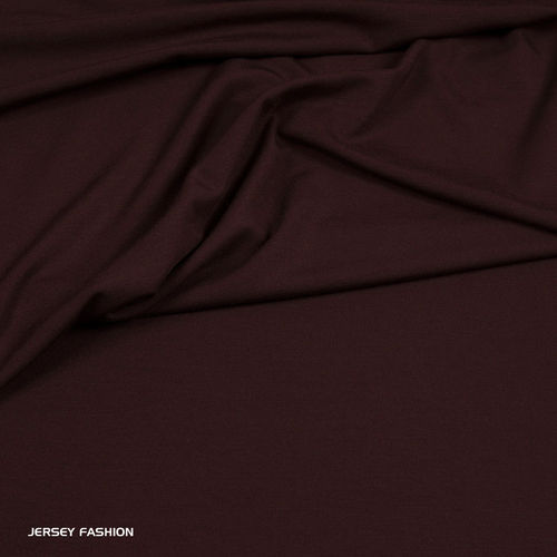 Tissu jersey viscose uni brun foncé - Hilco | Coupon 62cm
