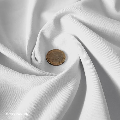 Tissu jersey coton blanc - Toptex | Coupon 180cm