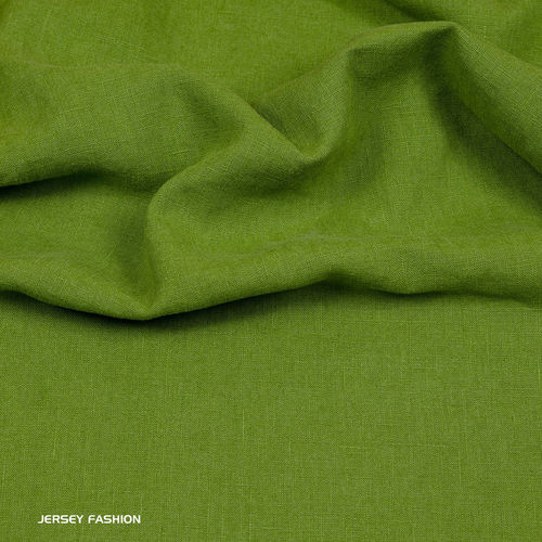 Tissu lin bio vert moyen - Hilco | Coupon 116cm