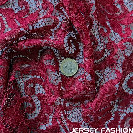 Lace fabric "Claribel" burgundy - A La Ville Couture