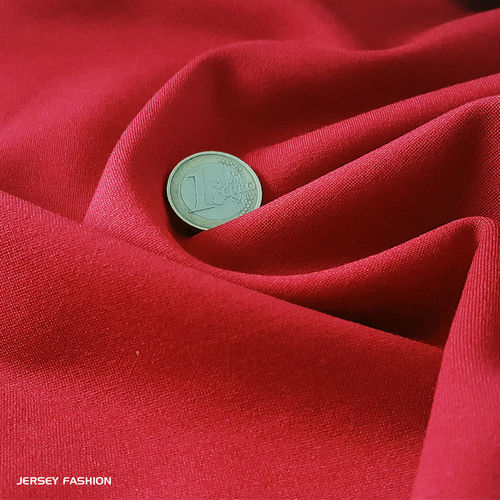 Jersey lourd bi-élastique rouge | Coupon 205cm