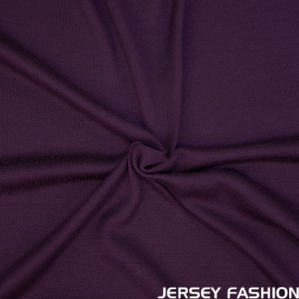 Tissu laine tricoté fine "Maglia" violet - Hilco