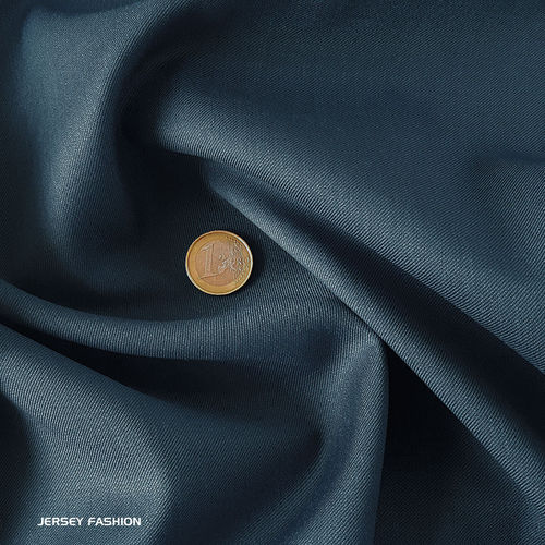 Wool gabardine grey blue | Remnant piece 50cm