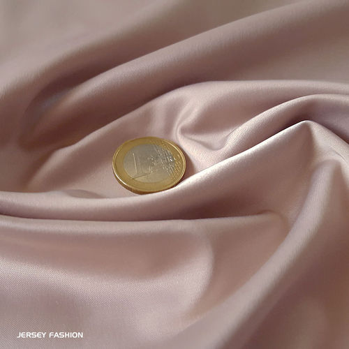 Tissu satin stretch vieux rose doux - Toptex | Coupon 95cm