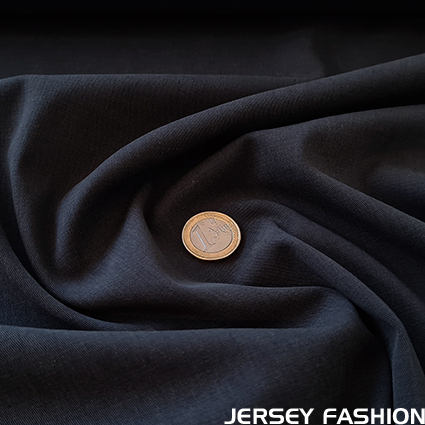 Tissu sergé stretch tencel coton jean blue foncé - Toptex