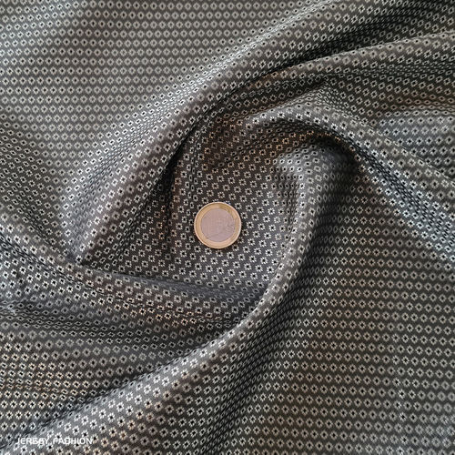 Jacquard lining fabric "Vita" silver grey