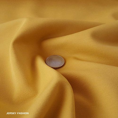 Jersey lourd bi-élastique jaune genêt | Coupon 210cm