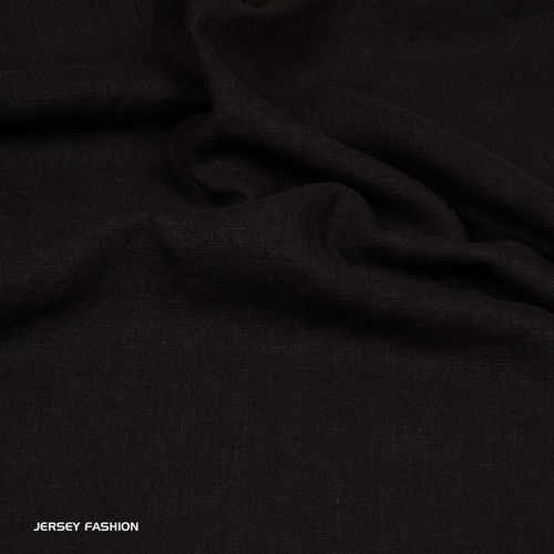 Tissu lin bio noir - Hilco | Coupon 156cm