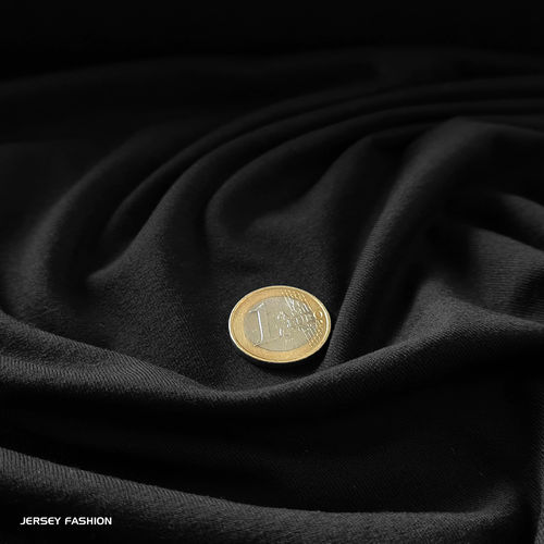 Tissu jersey tencel noir - Toptex | Coupon 57cm