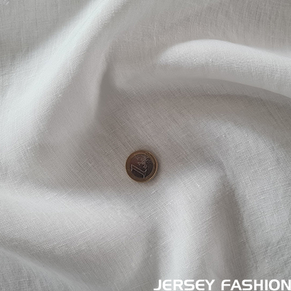 Organic hemp fabric woven off-white