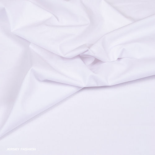 Tissu popeline coton stretch blanc | Coupon 81cm