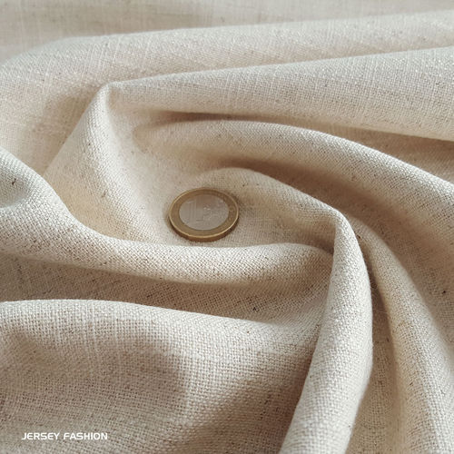 Viscose linen fabric natural | Remnant piece 80cm