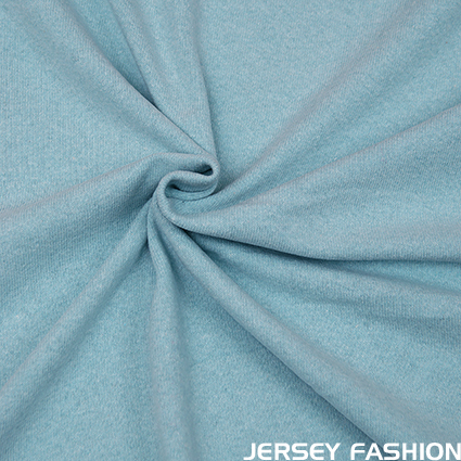 Tissu tricoté maille douce bleu glace "Gillo" - Hilco