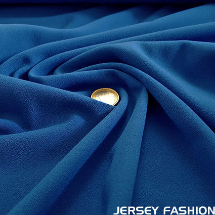 Tissu crêpe stretch fin bleuet bleu - Toptex | Coupon 200cm