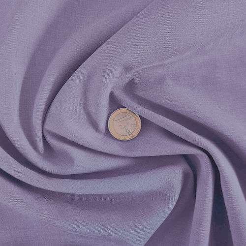 Fine stretch tencel cotton twill fabric soft lilac - Toptex
