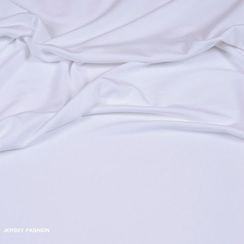 Tissu jersey viscose blanc - Hilco | Coupon 145cm