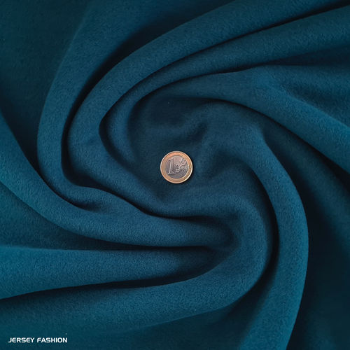 Bio-katoen fleece indigo | Coupon 113cm