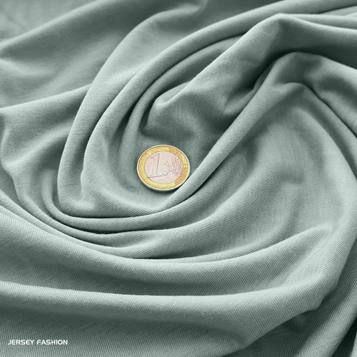 QMilk cotton jersey fabric mint - Toptex | Remnant piece 115cm