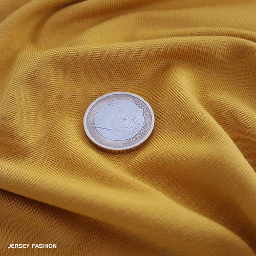 Hilco viscose jersey ocher yellow | Remnant piece 190cm