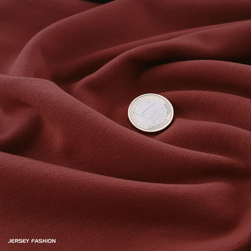 Sweatshirt stretch en coton brun rouille | Coupon 113cm