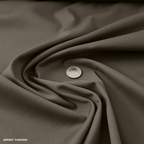 Tissu sergé stretch tencel coton vert kaki - Toptex | Coupon 68cm