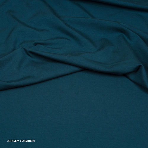 Tissu jersey viscose uni bleu pétrole - Hilco | Coupon 180cm