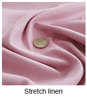 Linen fabrics | Elastic linen | Stretch linen
