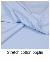 Stretch cotton poplin | Elastic poplin fabrics