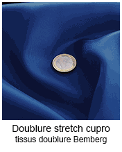 Doublure cupro stretch | Tissus doublure Bemberg élastique