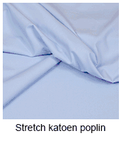 Stretch katoen poplin | Elastische poplin stoffen